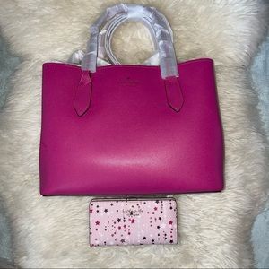 Kate Spade Refined Grain Satchel Set